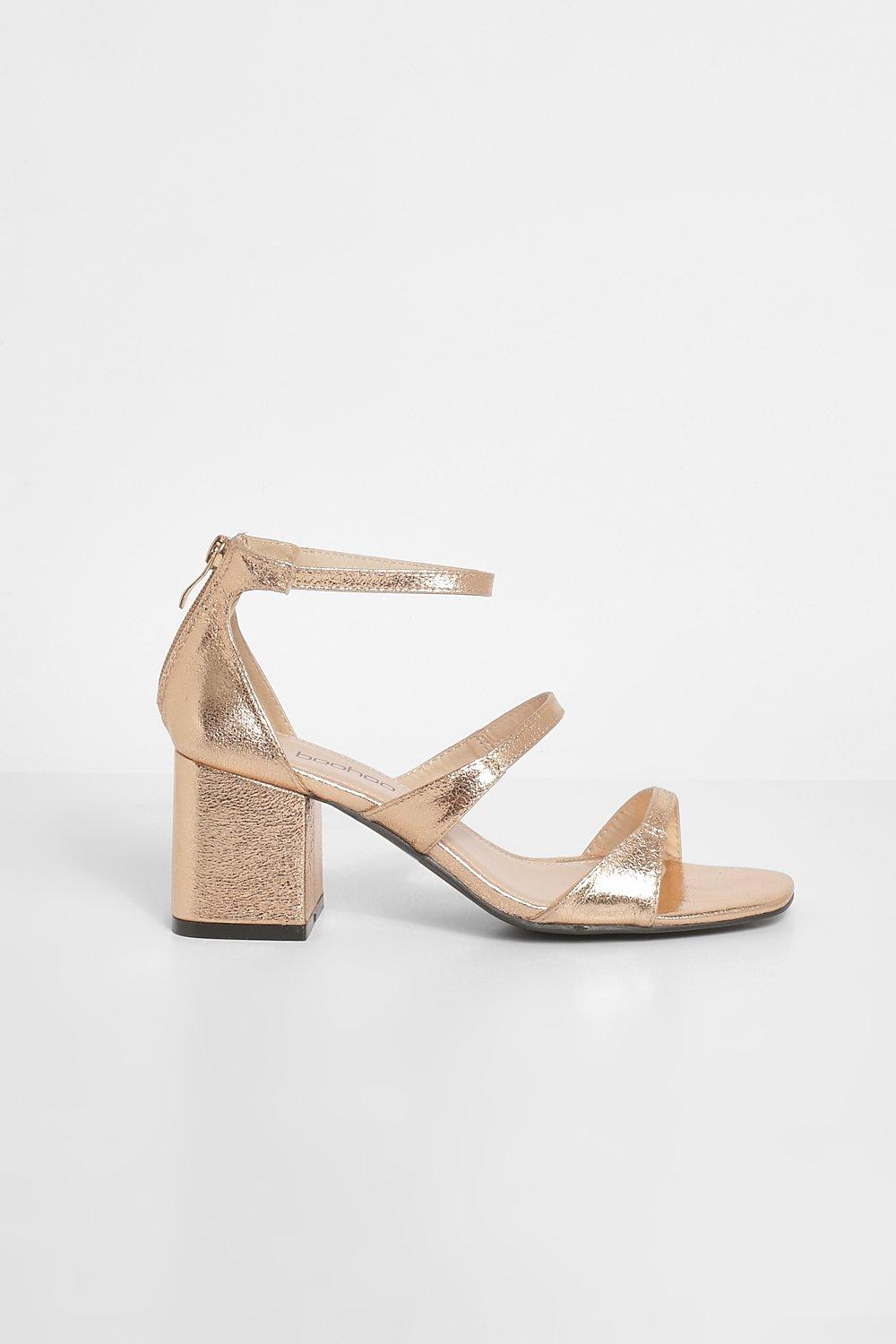 Boohoo rose cheap gold sandals